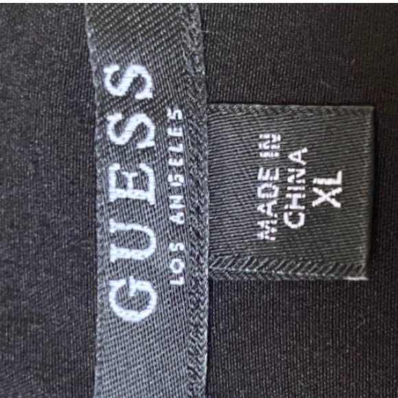 GUESS Long Sleeve Tropical Rhodes Jungle Floral Dress Size XL PREOWNED/USED - Picture 11 of 12